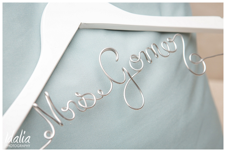 custom wedding gown hanger