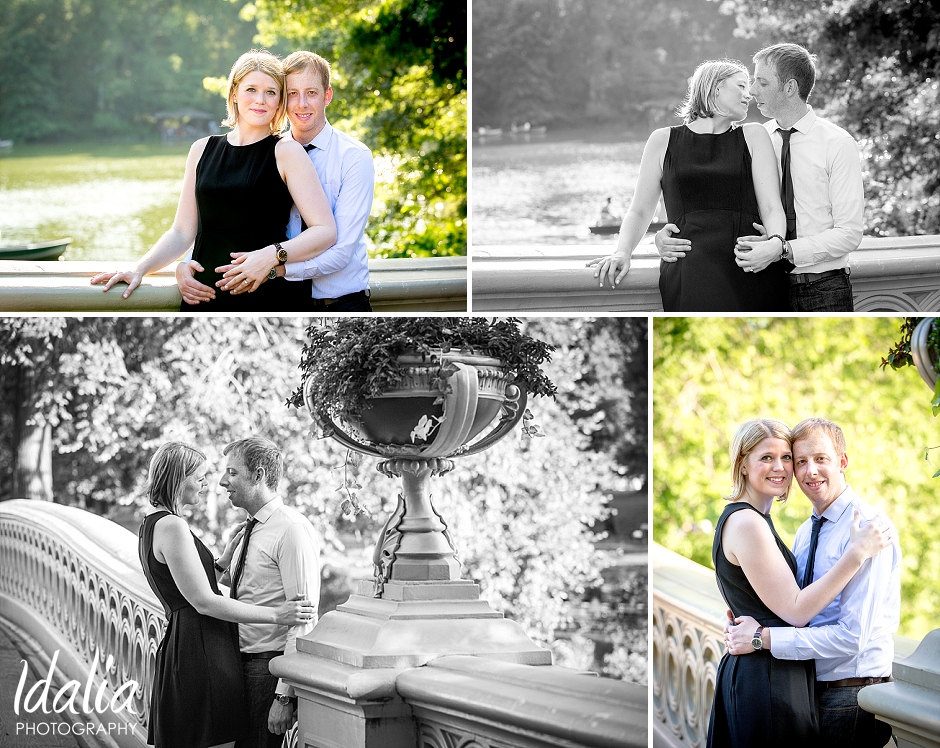 central park engagement session