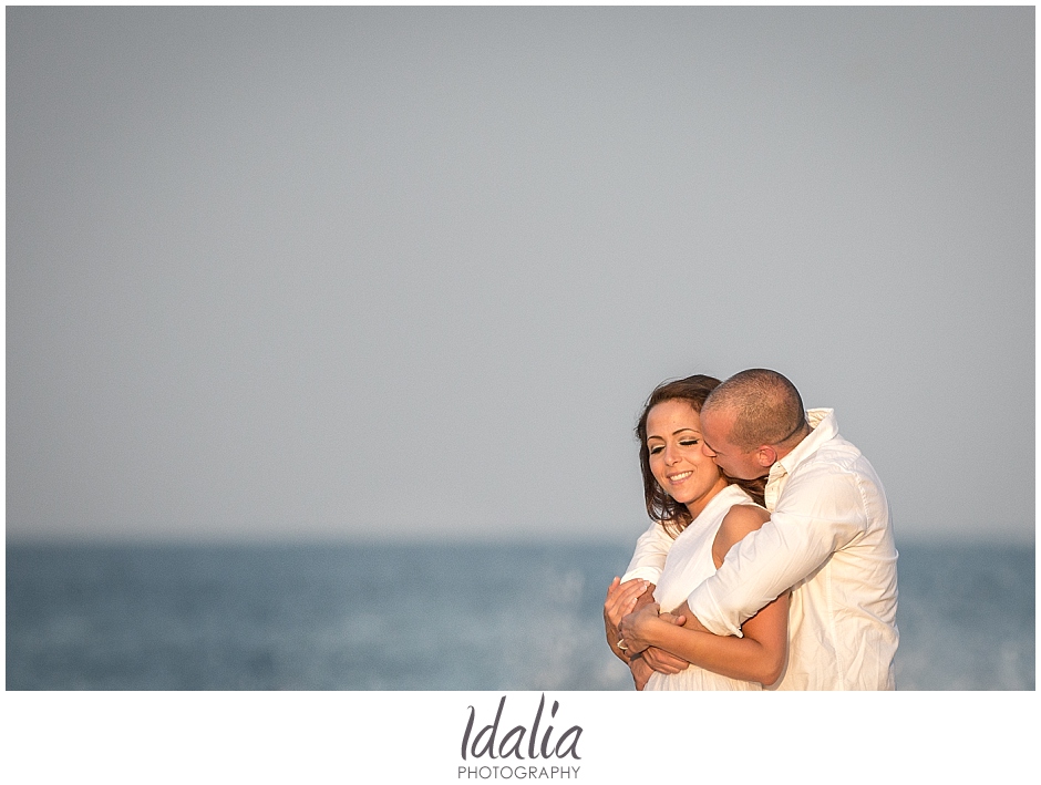 Beach engagement session