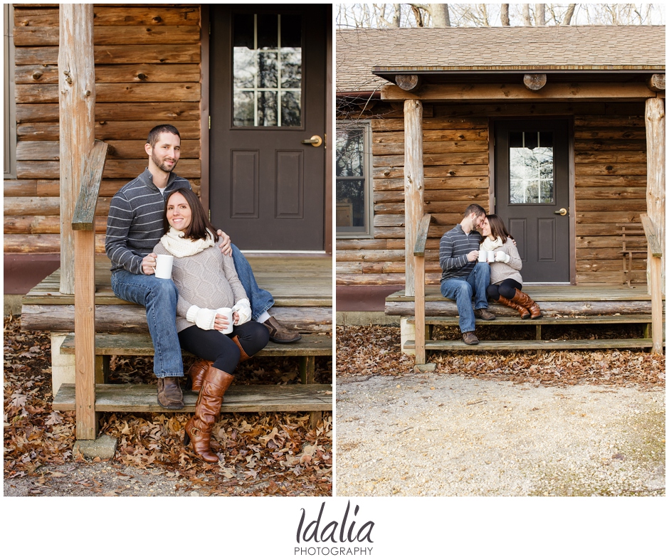 fall maternity session