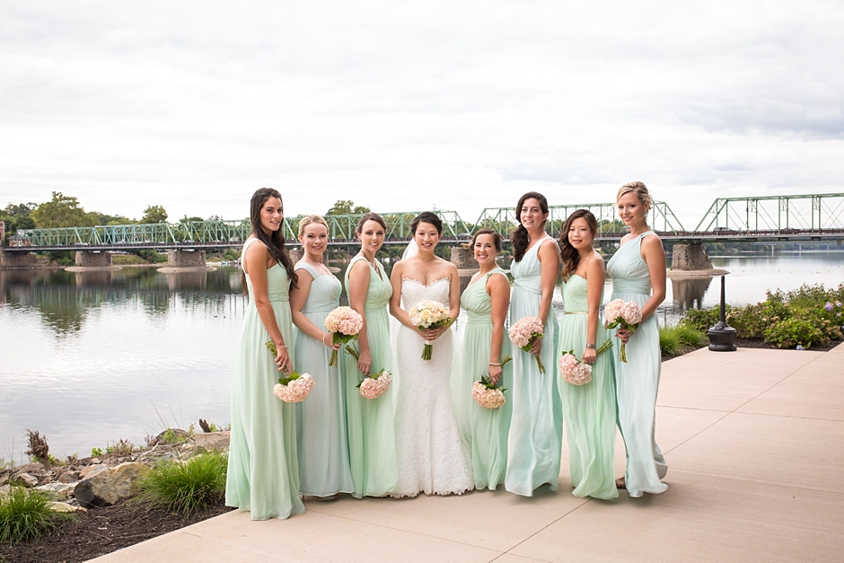 New Hope Lambertville Bridge Bridal Party