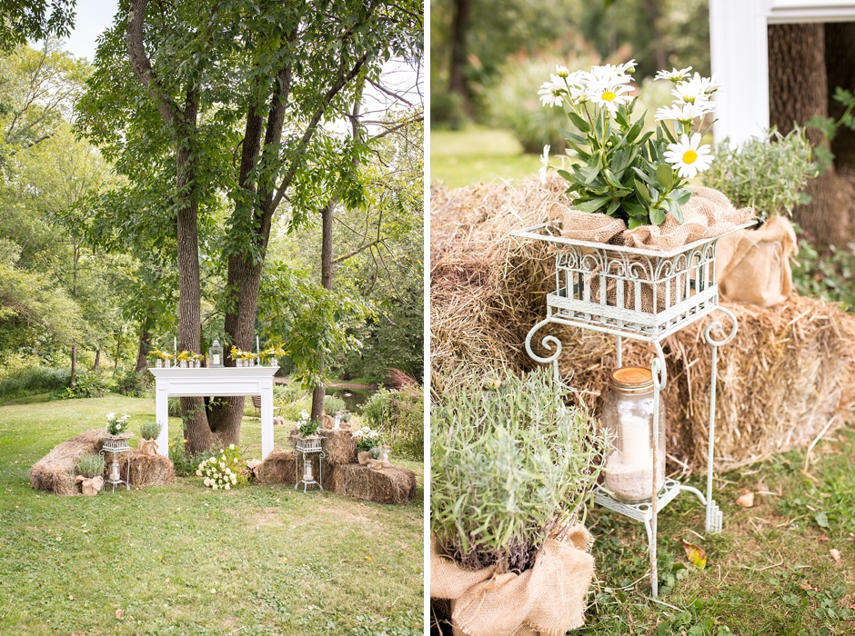 Rustic NJ Wedding ceremony at Raritan Inn photos