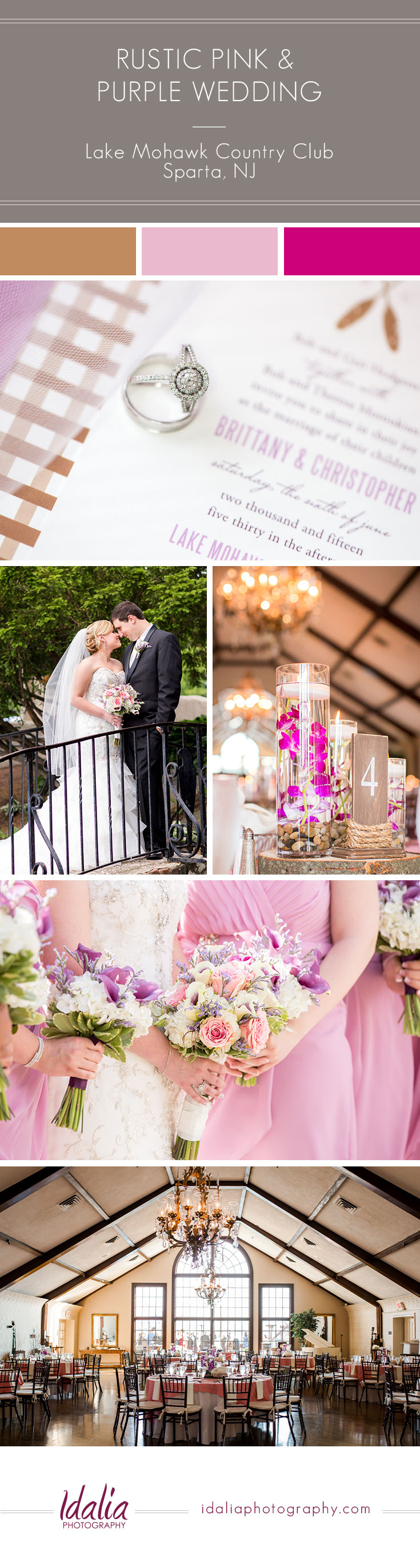 Rustic Pink and Purple Wedding