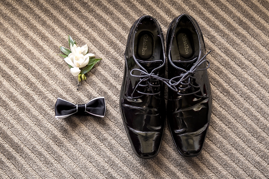 Shadowbrook Wedding groom bowtie photo