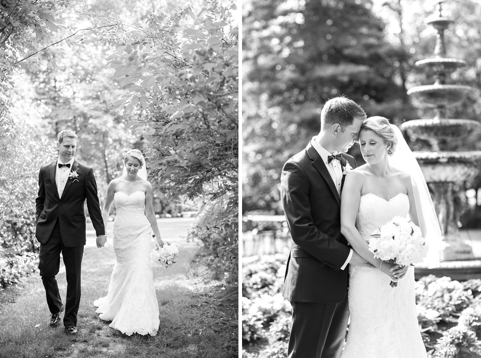 Shrewsbury Shadowbrook Wedding black and white photo