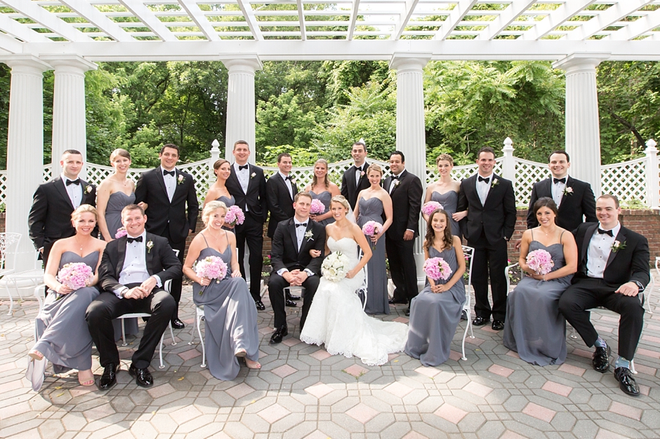 Shrewsbury NJ Shadowbrook Wedding bridal party photo