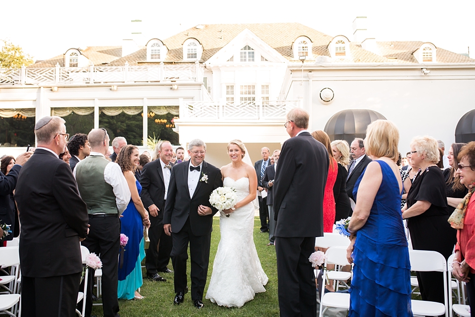 Shrewsbury NJ Shadowbrook Wedding processional photo