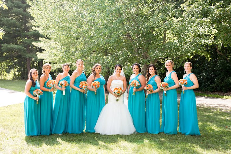 Turquoise bridesmaid dresses