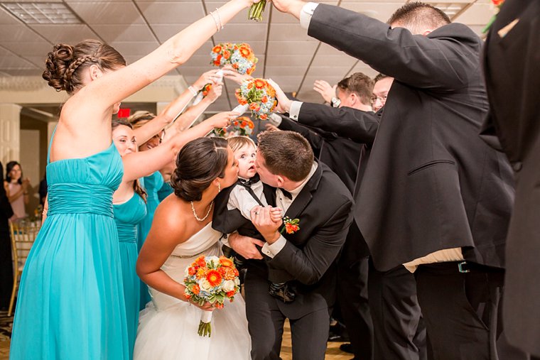 Reception arch for bride and groom