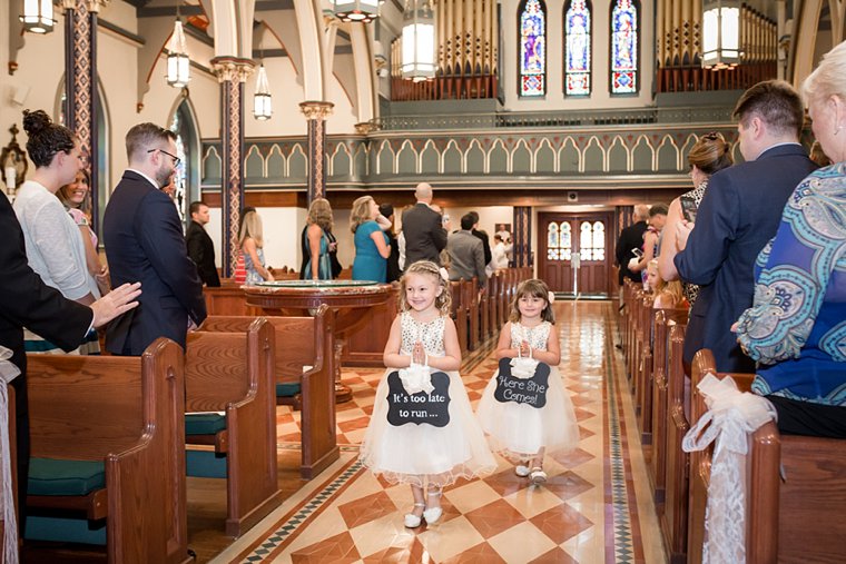 Church of the Assumption Morristown flower girls photo