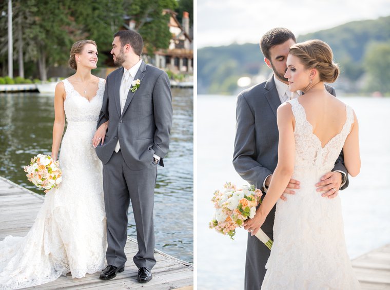 Lake Mohawk Country Club Wedding bride and groom photos