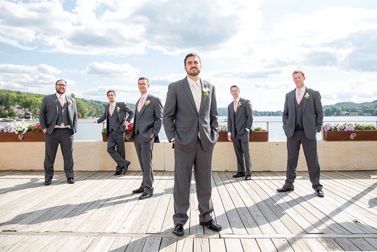 Lake Mohawk Country Club Wedding groomsmen photo
