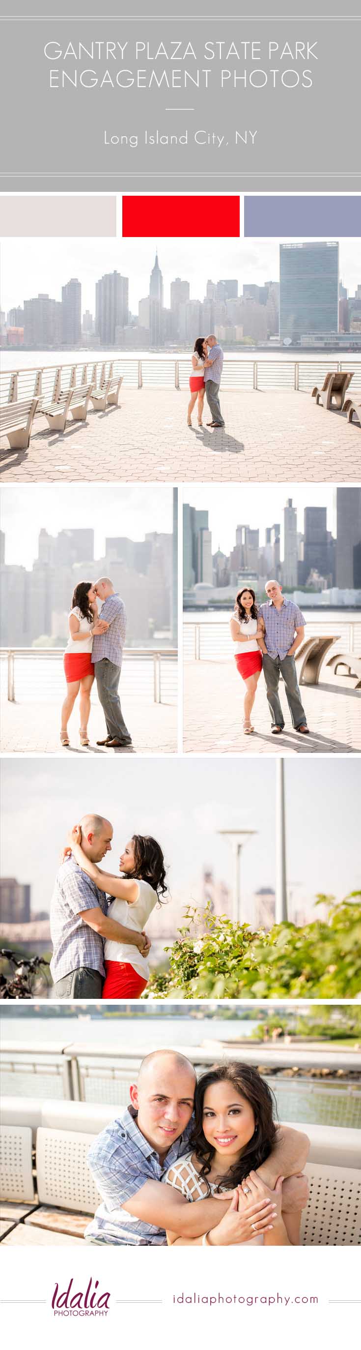 Gantry Plaza State Park Engagement | Long Island City Photographer | Idalia Photography