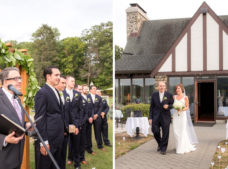 Lake Valhalla Club Wedding photos processional