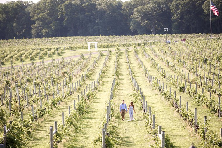 Engagement Photos at Laurita Winery