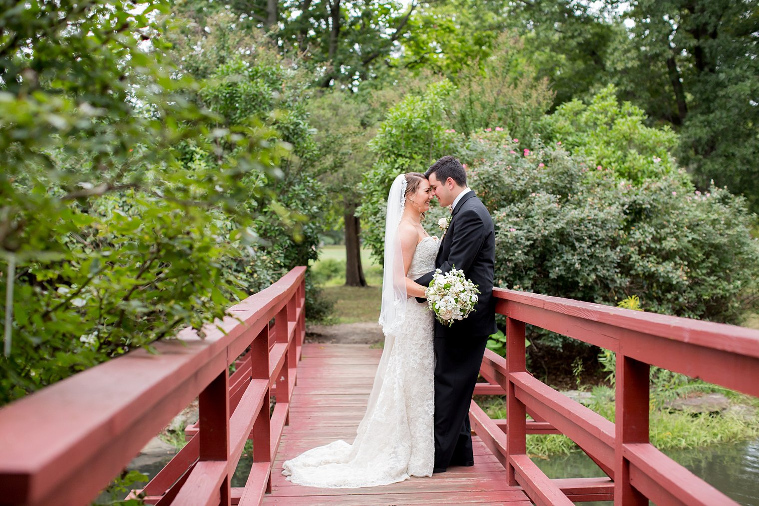 romantic bride and groom portrait 