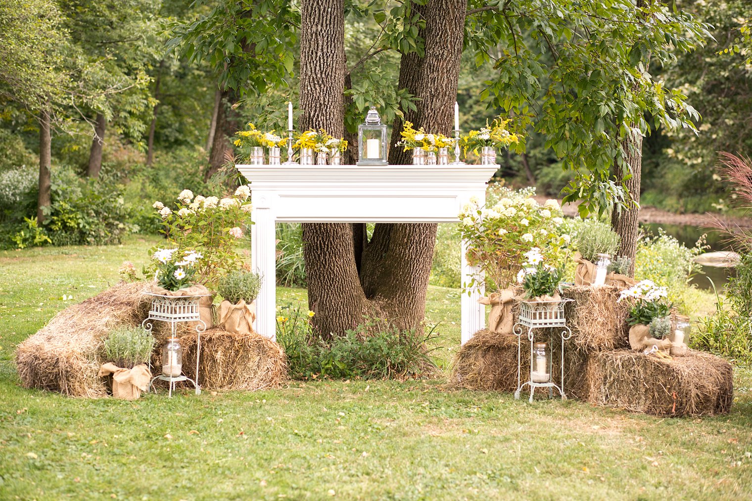 NJ Farmhouse Wedding ceremony photo