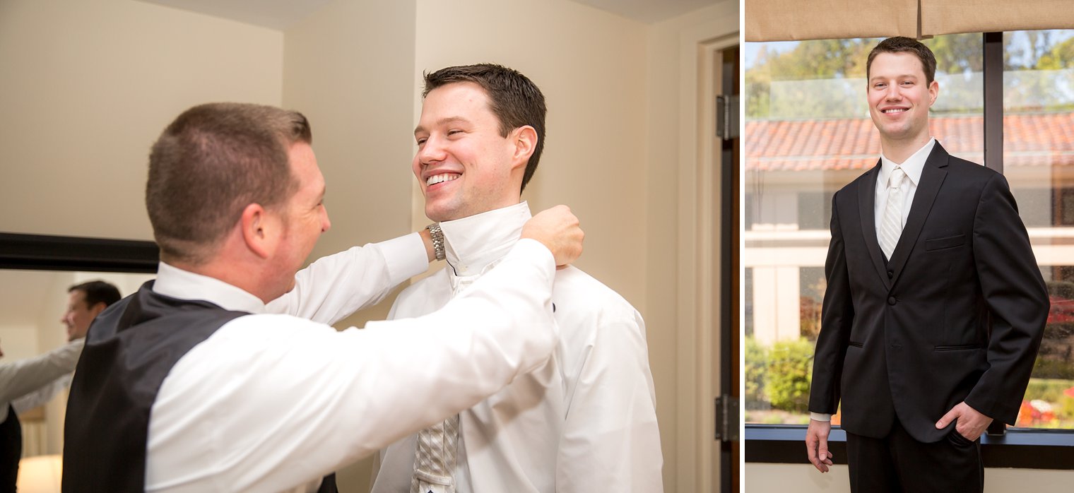 Basking Ridge Country Club groom getting ready