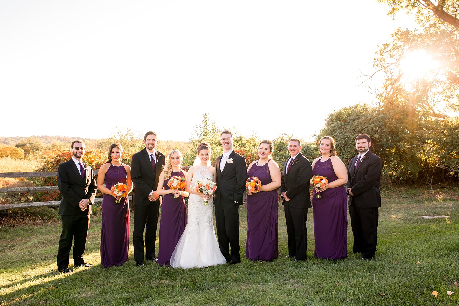 Basking Ridge Country Club bridal party photo