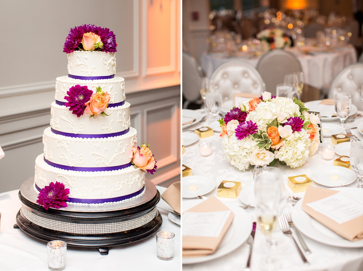 Basking Ridge Country Club wedding cake photo