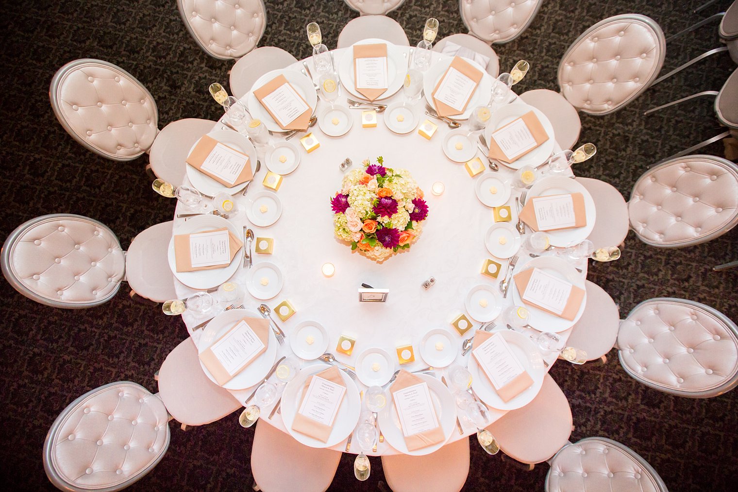 Basking Ridge Country Club reception decor photo