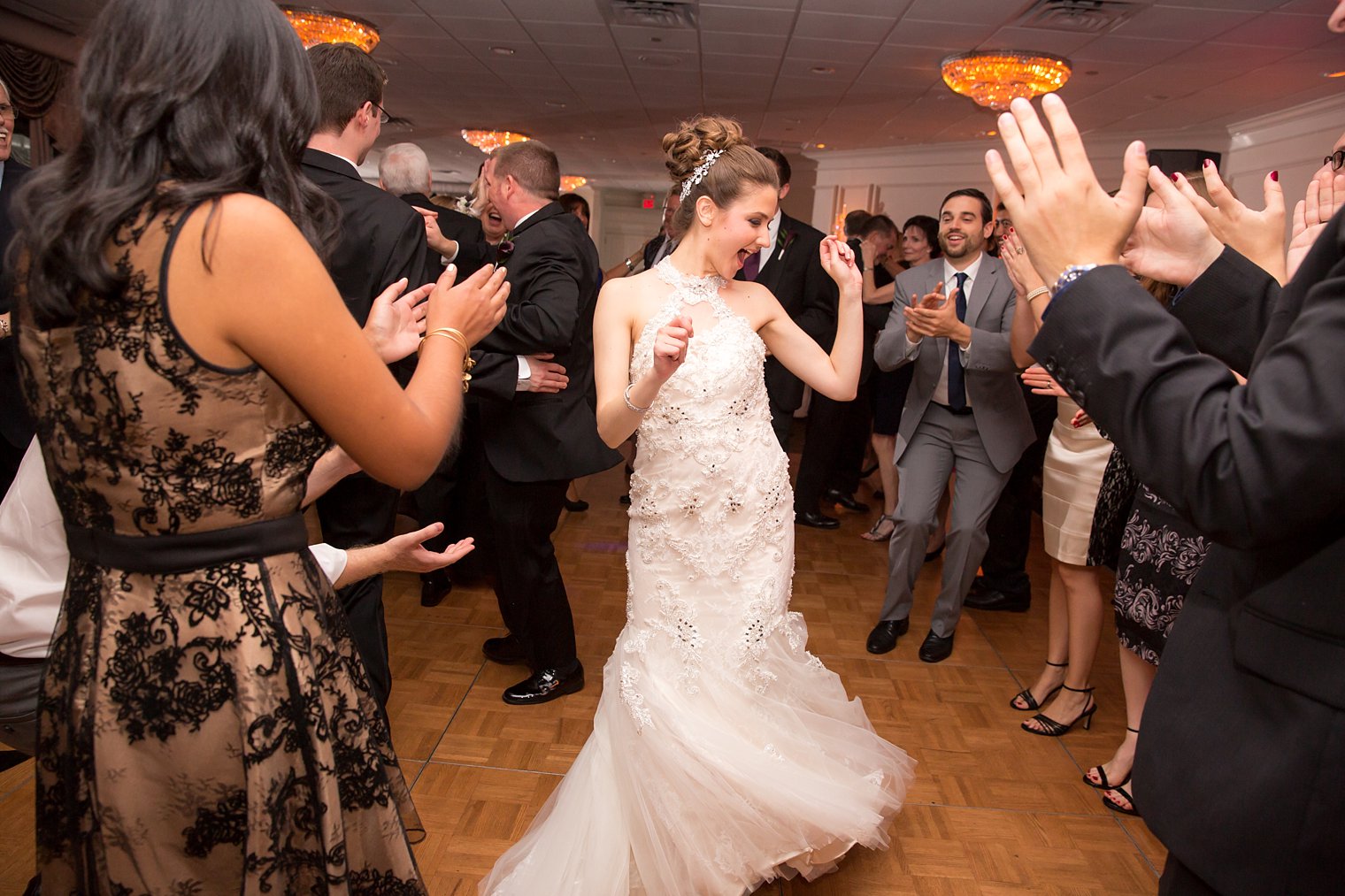 Basking Ridge Country Club dancing bride photo