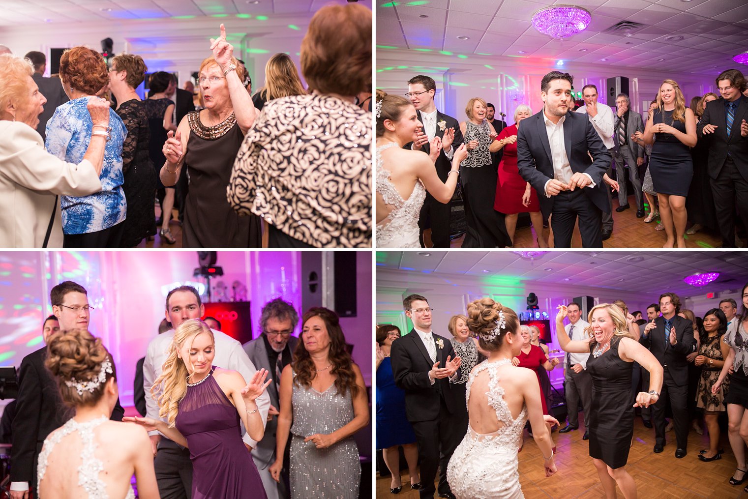 Basking Ridge Country Club reception guests dancing photo