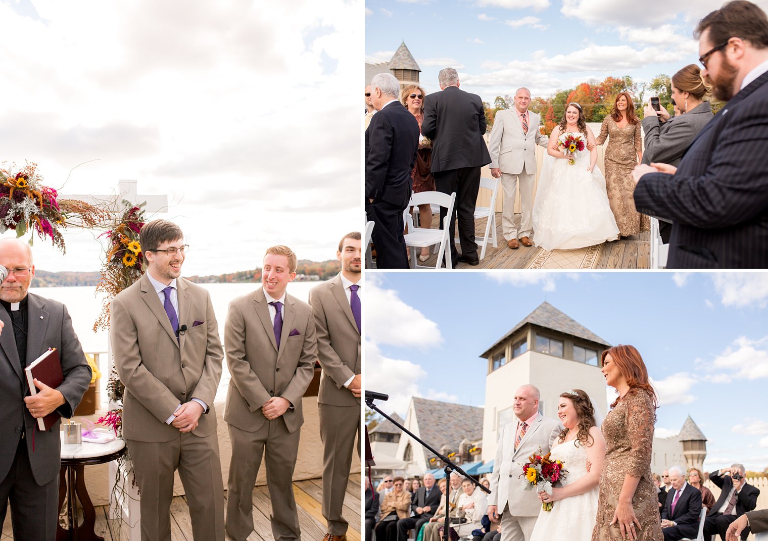 Lake Mohawk Country Club Wedding ceremony