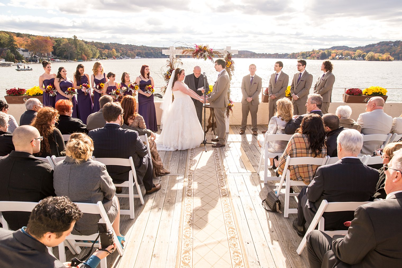 Lake Mohawk Country Club Wedding afternoon ceremony