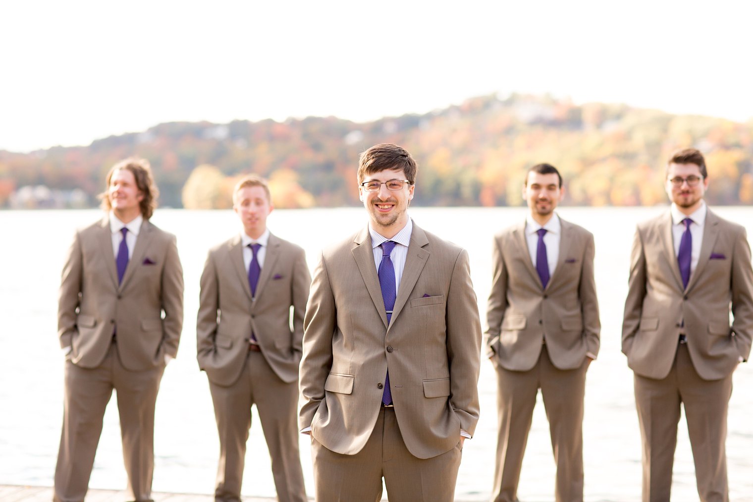 Lake Mohawk Country Club Wedding groomsmen photos