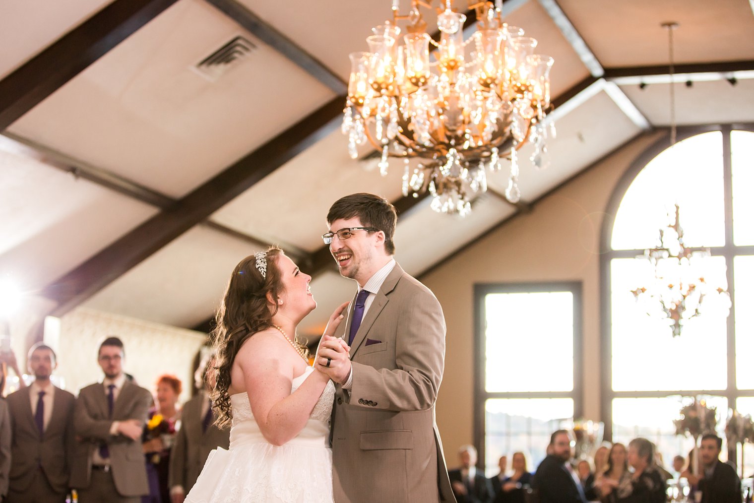 Lake Mohawk Country Club Wedding bride and groom first dance