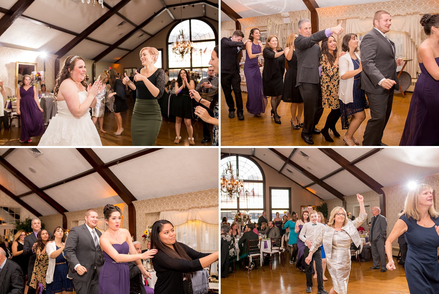 Lake Mohawk Country Club Wedding dancing guests