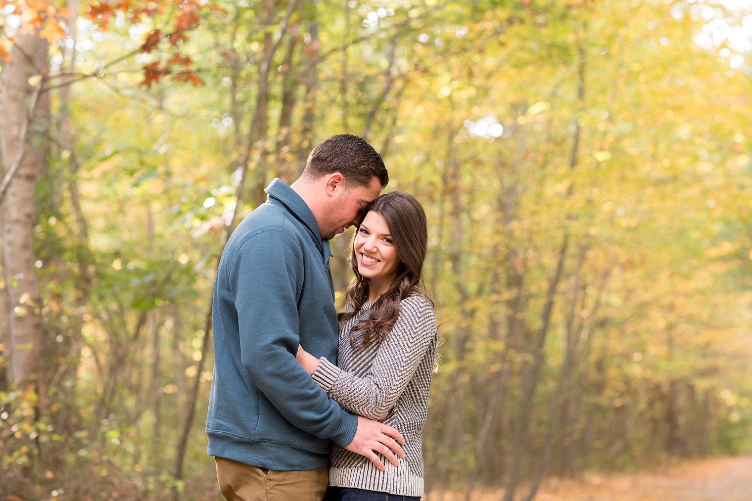 NJ Fall Engagement Session autumn photo