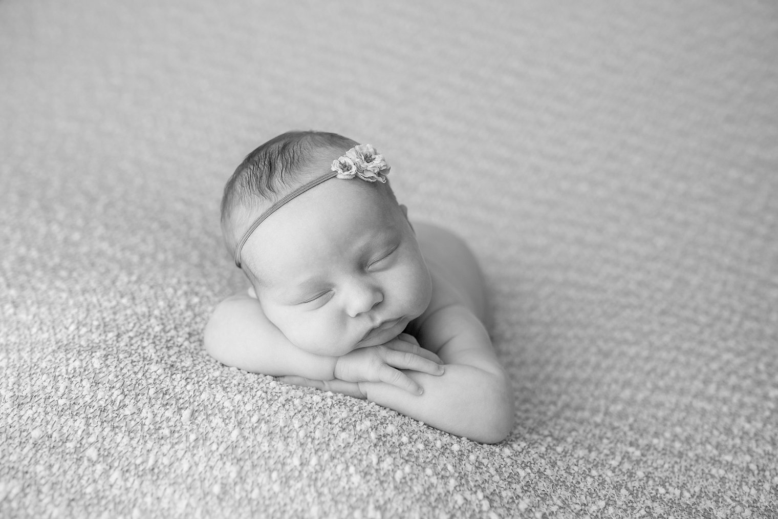 Princeton NJ Newborn Photographer black and white photo of newborn baby