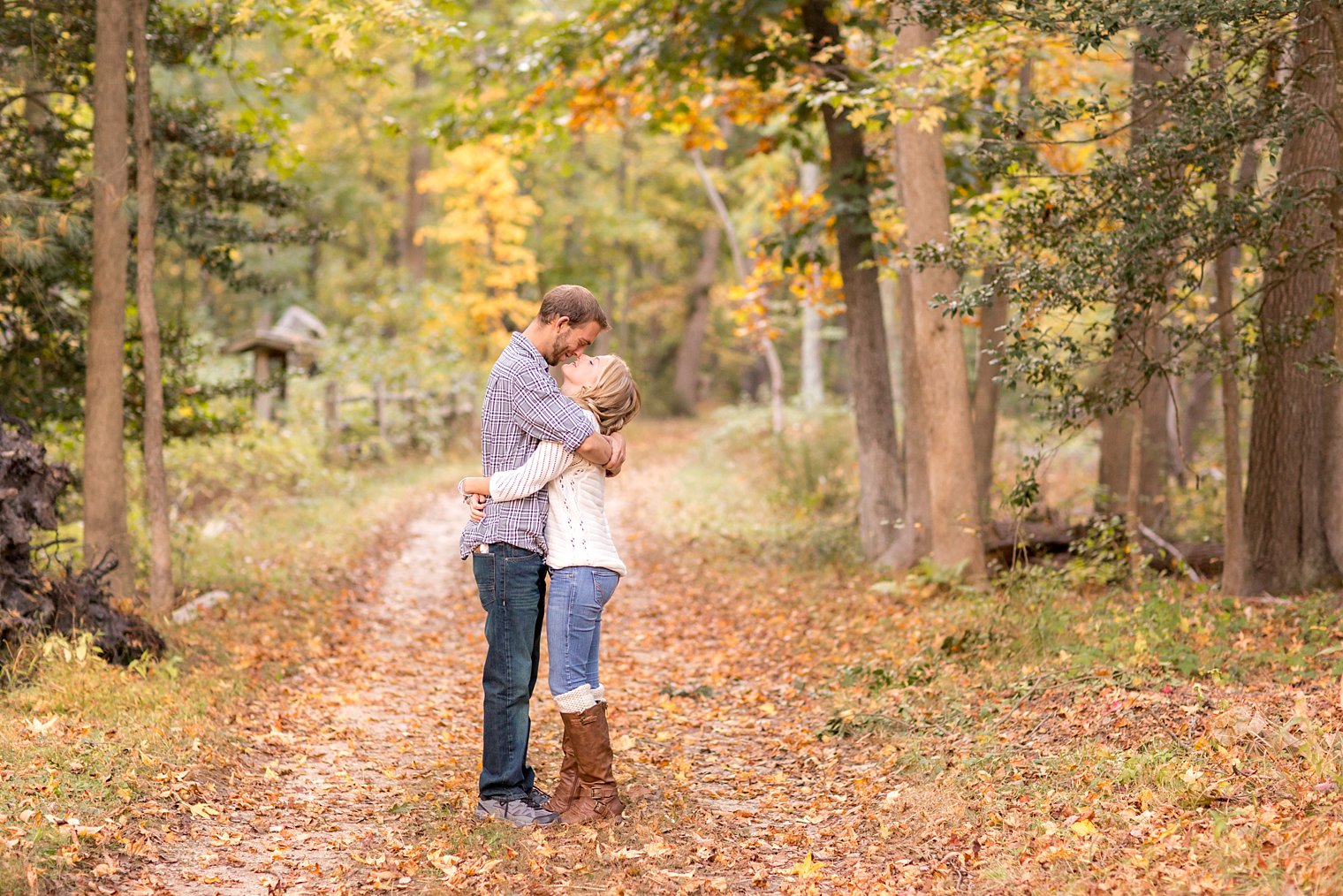 Central NJ Engagement Photographer engagement photo at allaire state park