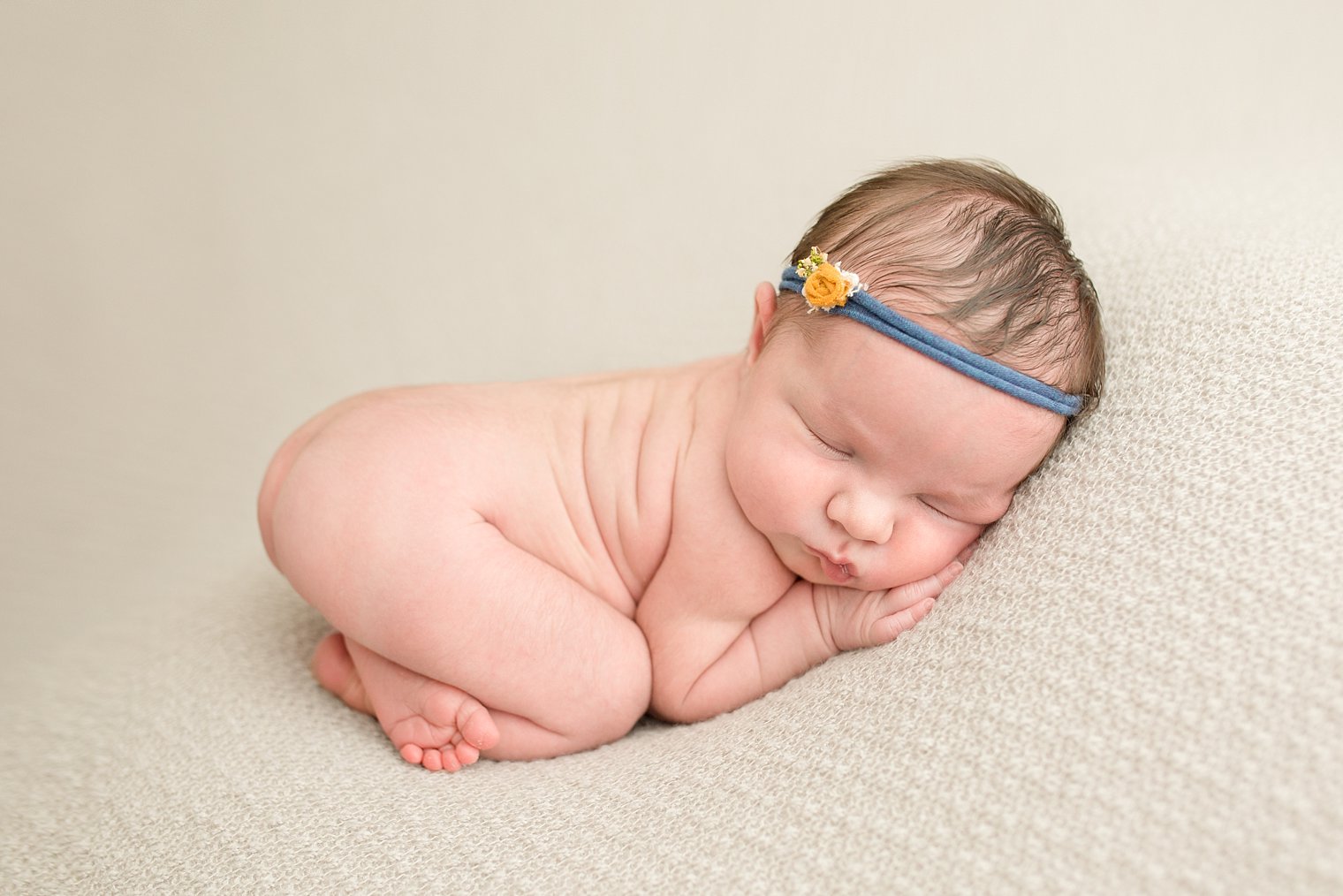 Newborn in Baby Bliss Props Headband