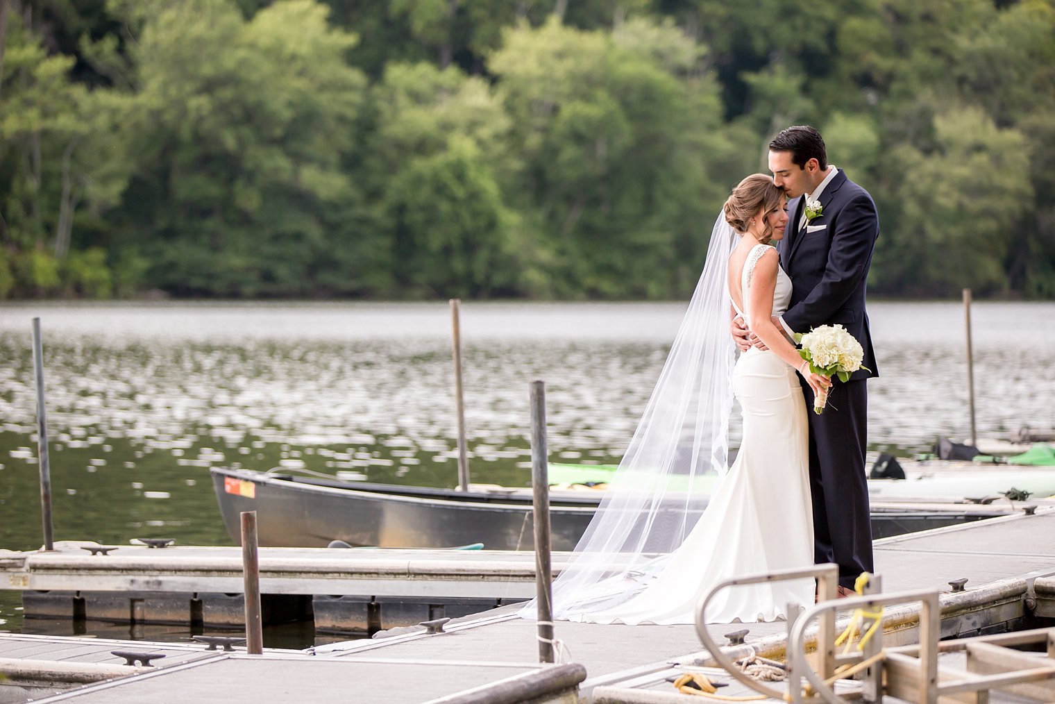 Lake Valhalla Wedding Photos bride and groom