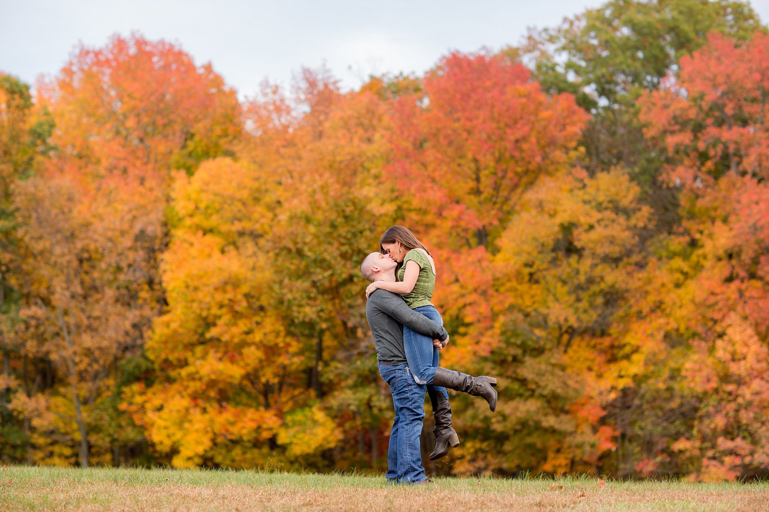 Cheesequake State Park Engagement couple photo