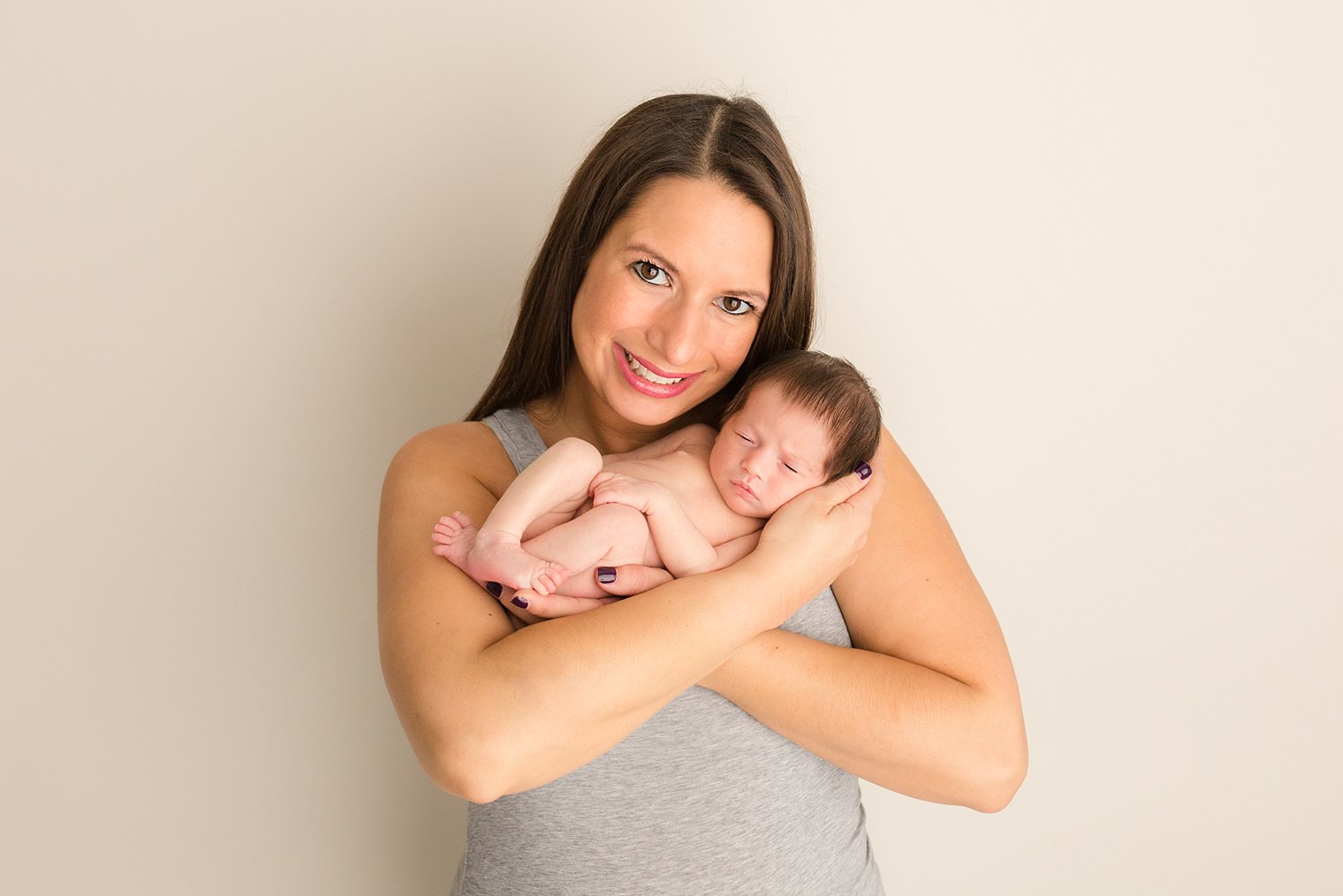 Mother with newborn baby