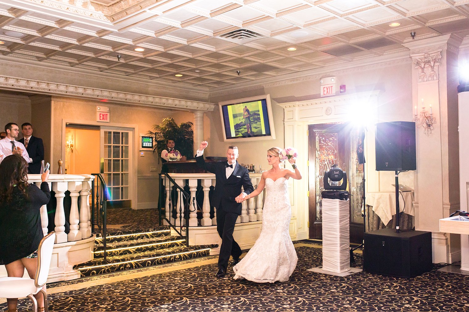 Nanina's in the Park bride and groom entrance