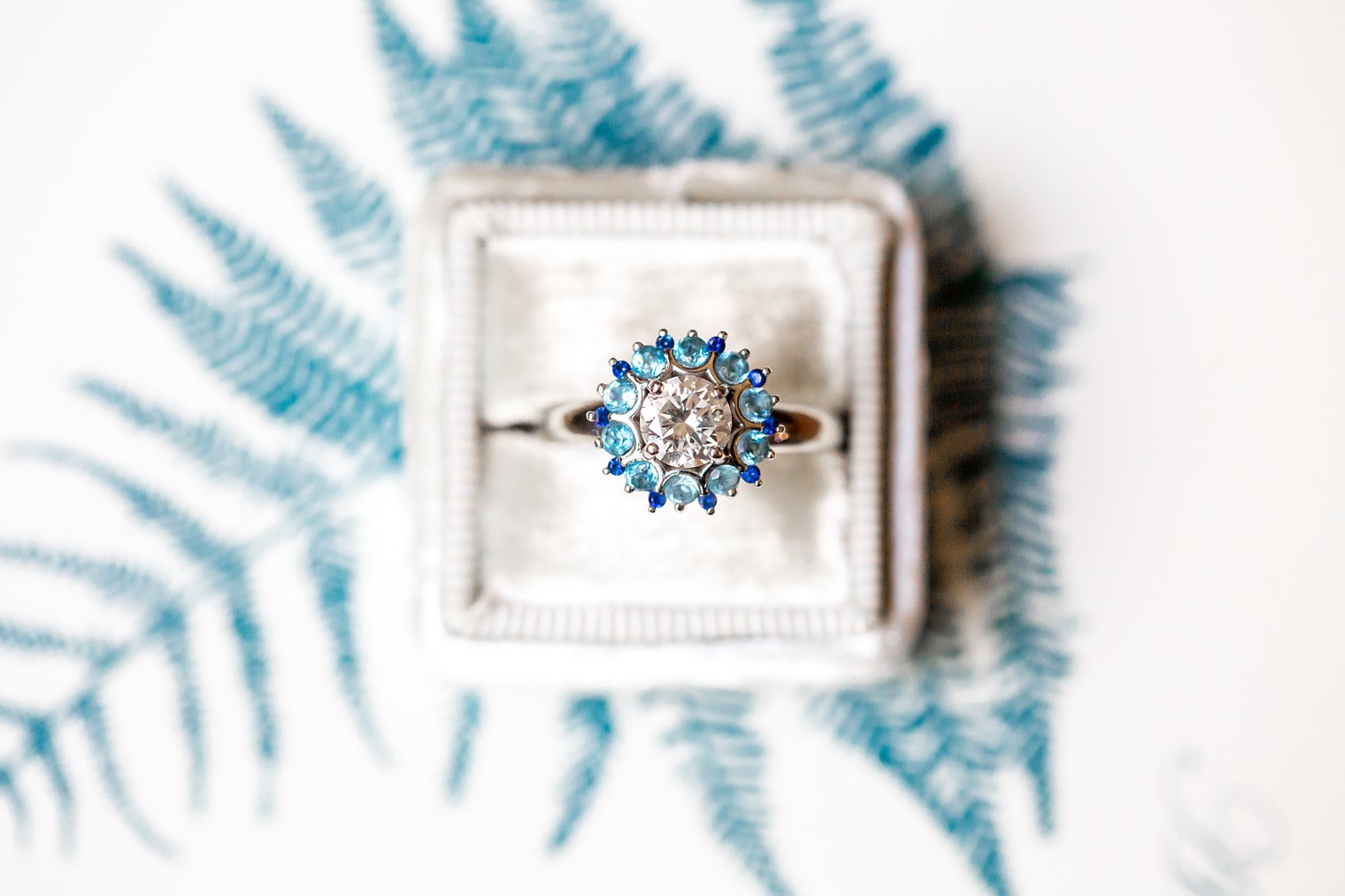 turquoise engagement ring photo