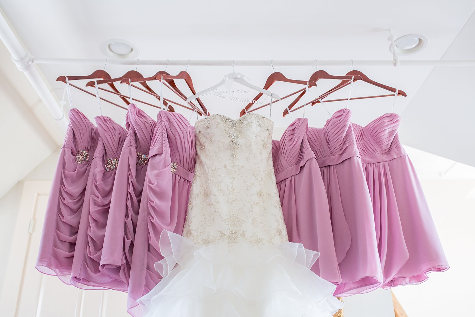 lake mohawk country club bridal suite photo of dresses