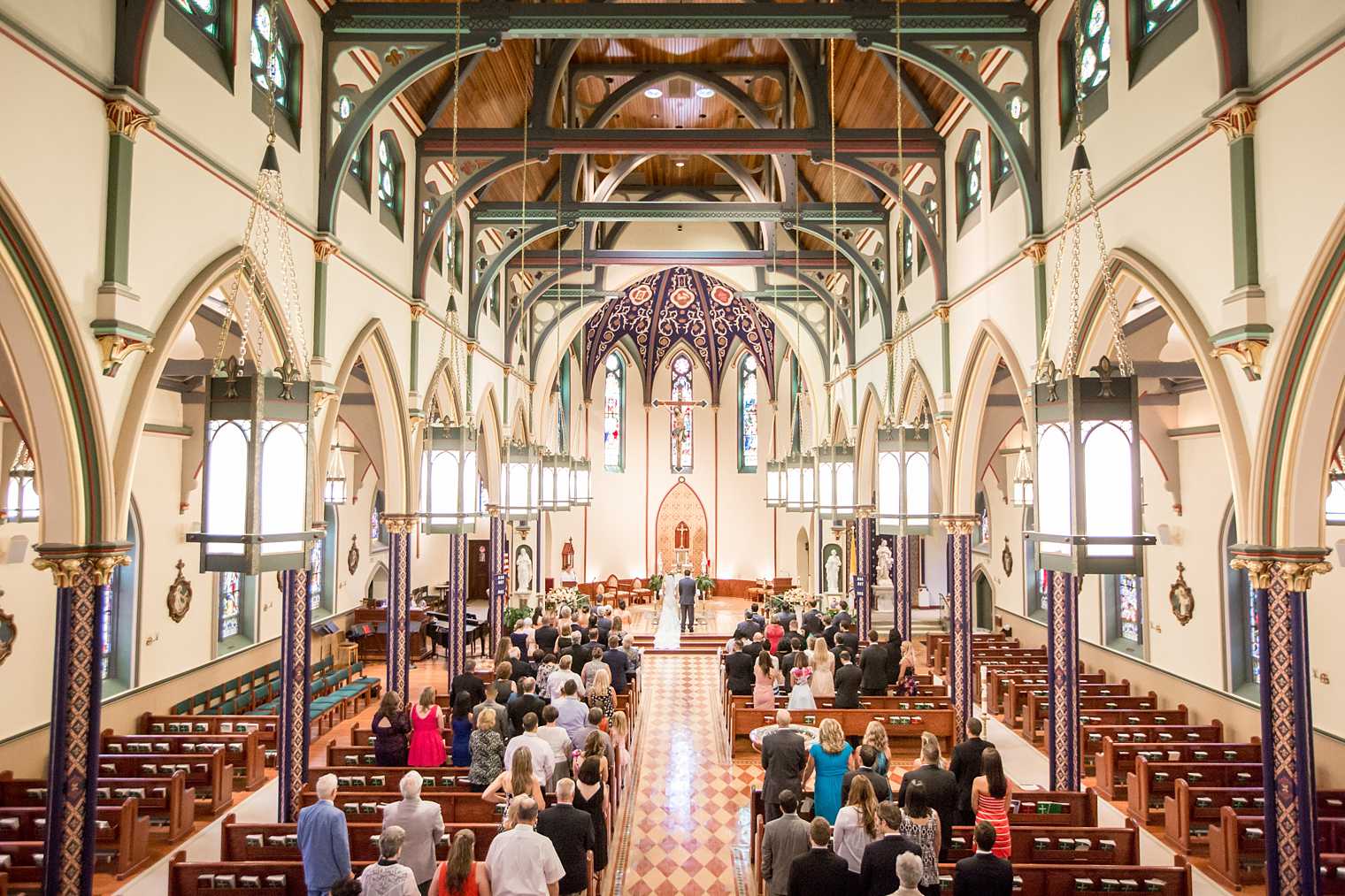 Church of the Assumption in Morristown wedding photo