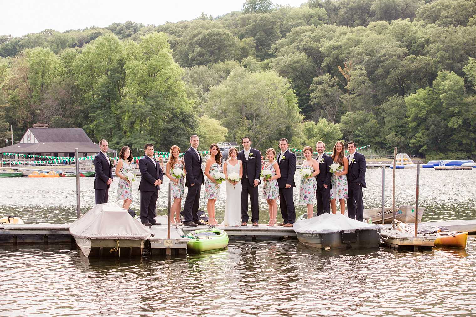 Lake Valhalla wedding party photo