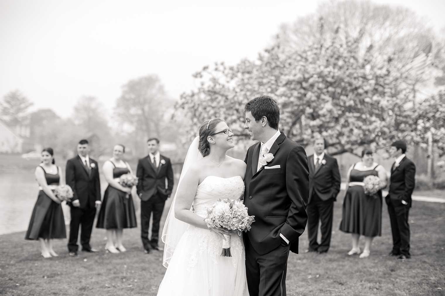 bridal party in Spring Lake photo