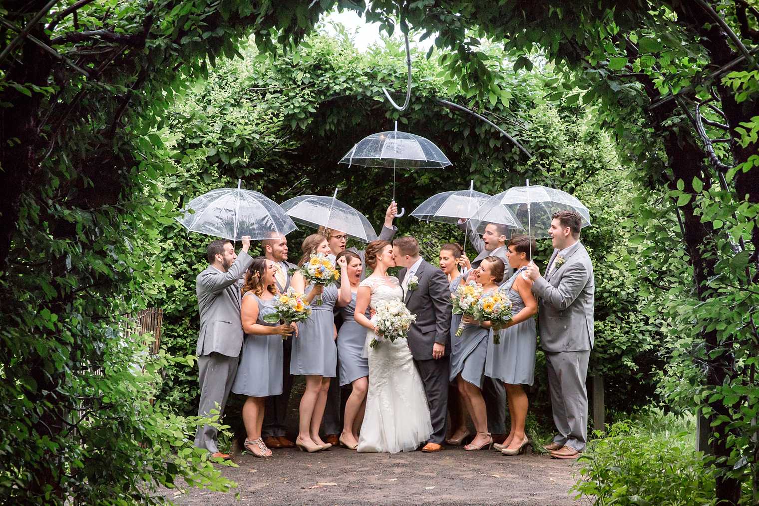 Rainy day wedding at Snug Harbor photo