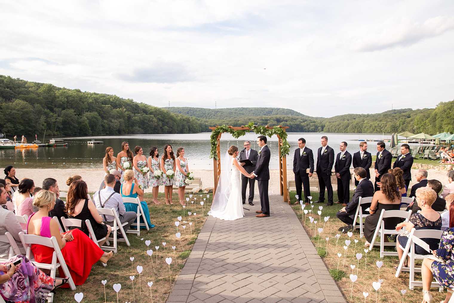 Lake Valhalla wedding ceremony photo
