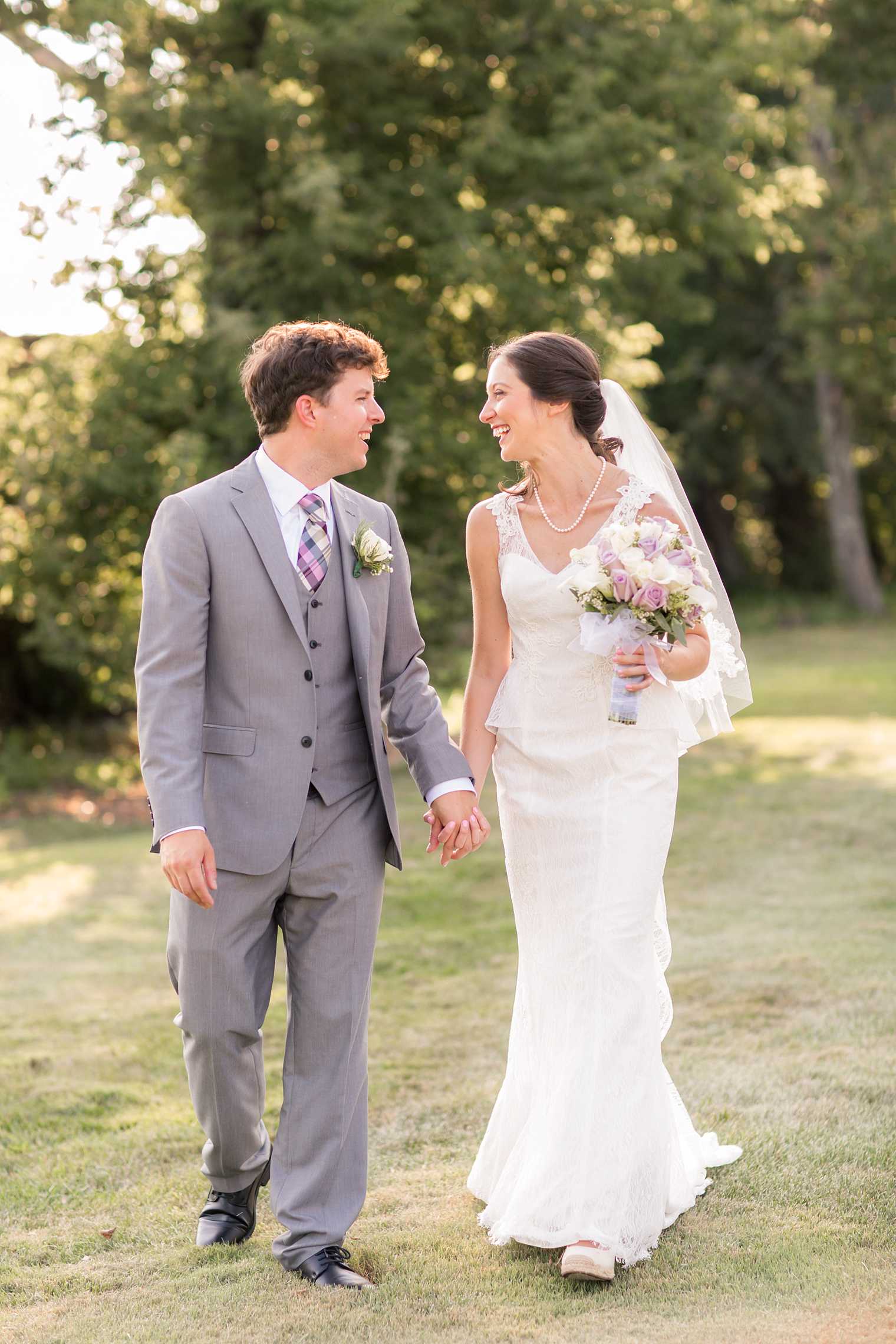 Basking Ridge country club bride and groom photo