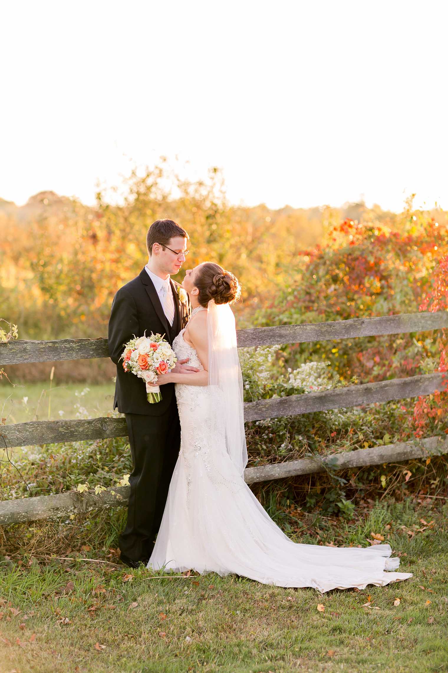 Basking Ridge Country Club fall wedding photo