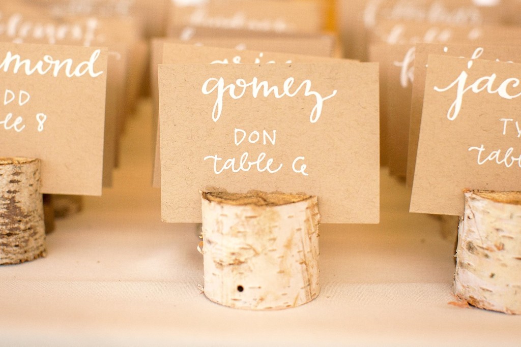 Wedding Escort Card Ideas with Cork Holders